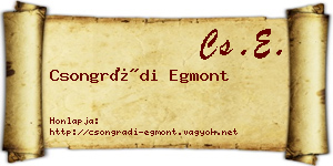 Csongrádi Egmont névjegykártya